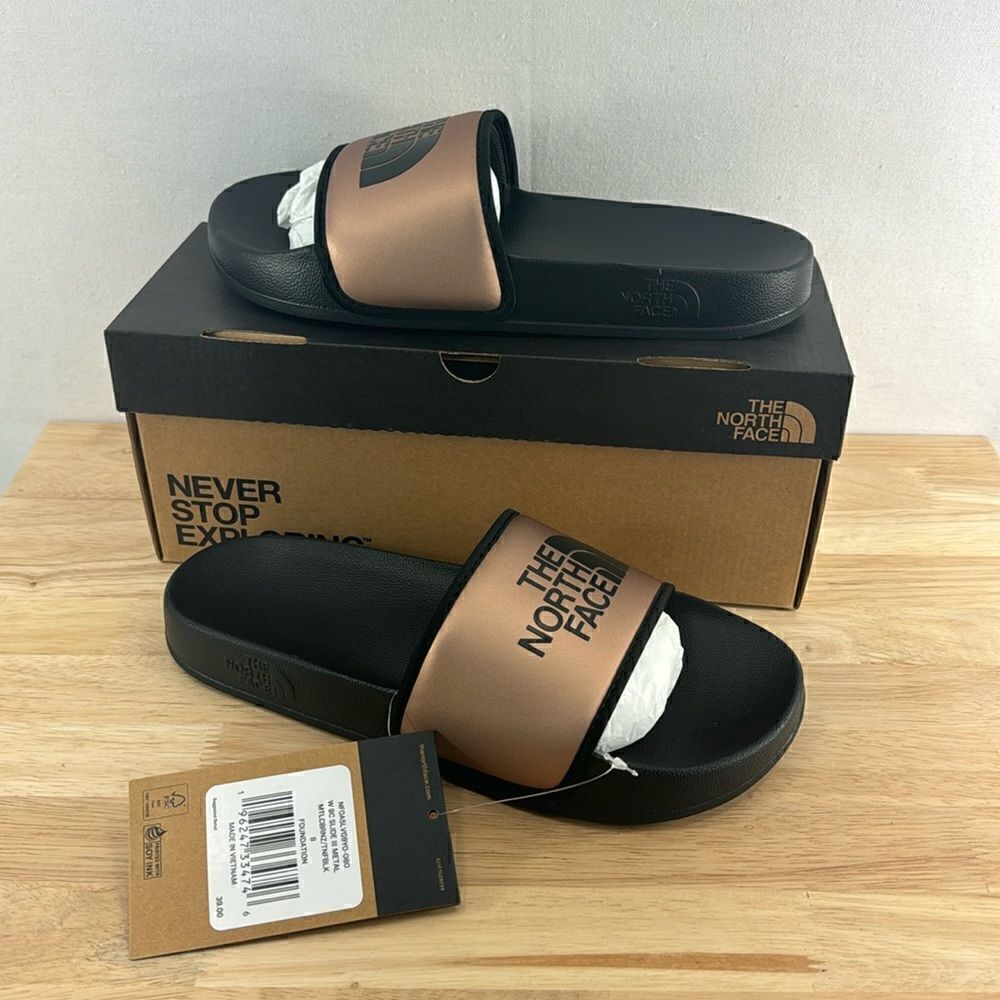 The North Face Base Camp Slide III- Metallic- Size 8- NIB